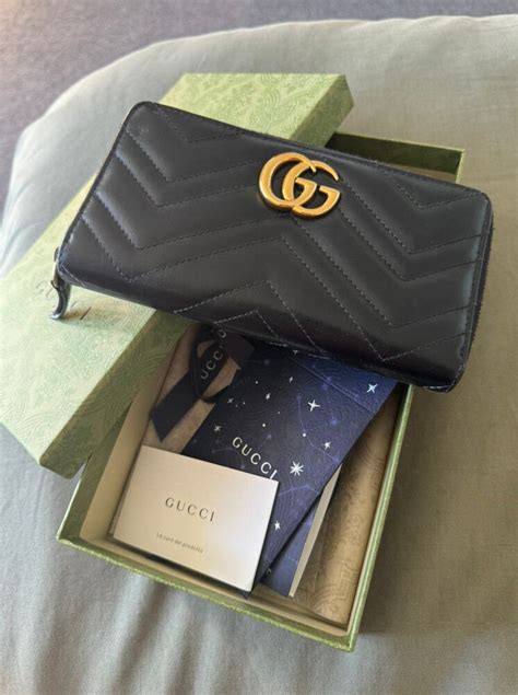 gucci marmont wallet knock off|Gucci Marmont zip around wallet.